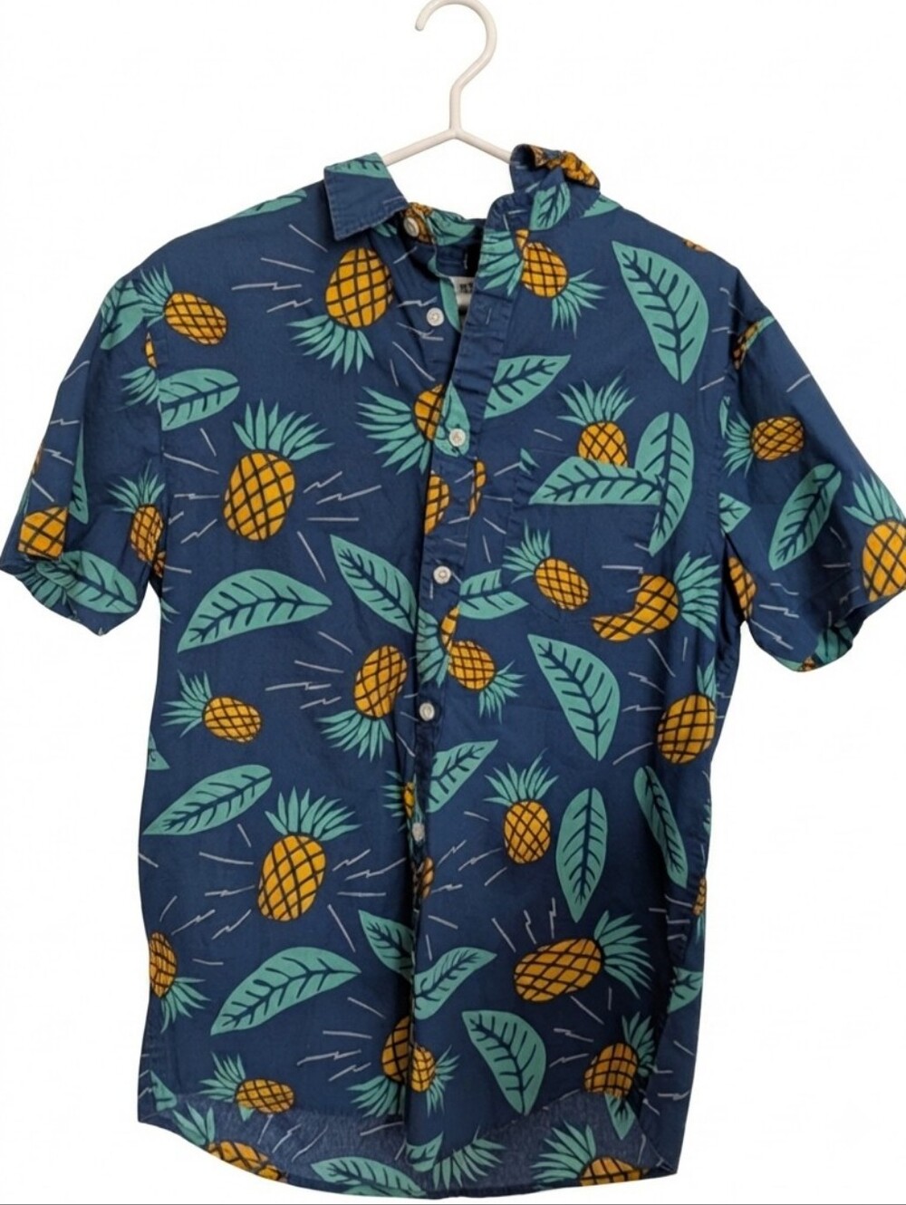 Pineapple Print Medium Button-Down Shirt ⭐ FREE WITH ANY PURCHASE ⭐